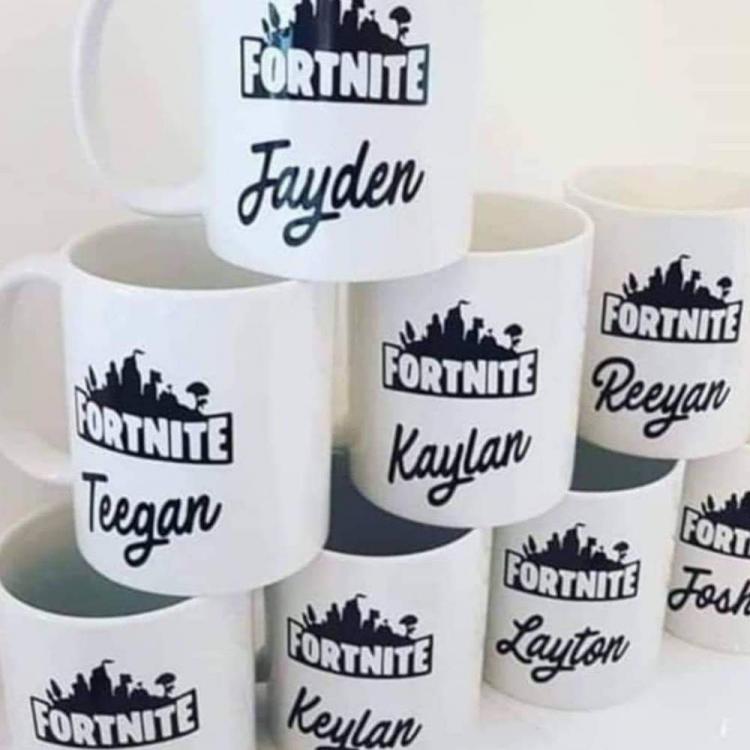 Personalised Fortnite Name Mug