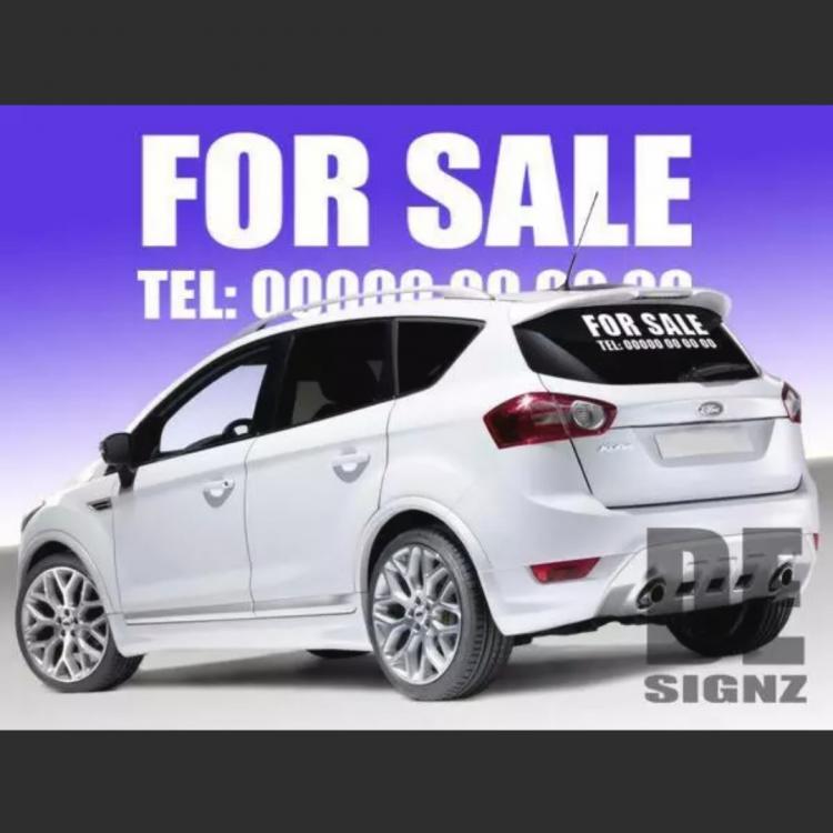 Car For Sale Sticker Large