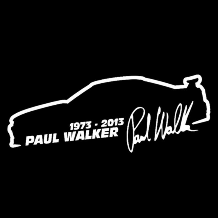 Paul Walker RIP Sticker BW