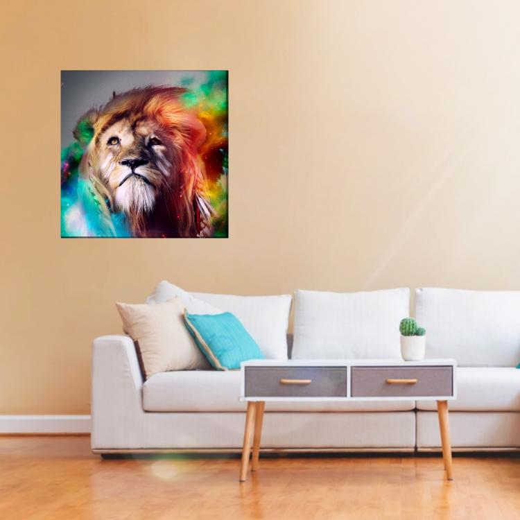 Colorful Lion Canvas 1