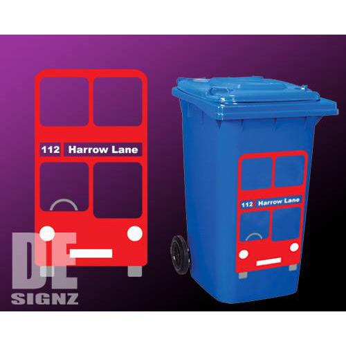 Wheelie Bin Graphics - Bus