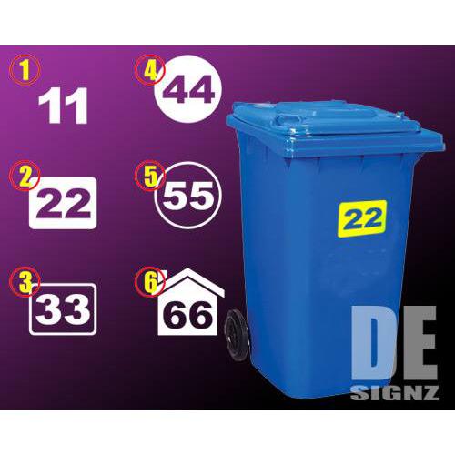 Wheelie Bin Numbers 1