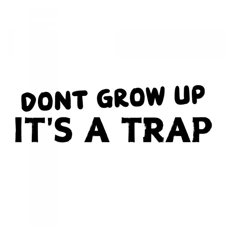 Dont Grow Up Its a Trap Sticker