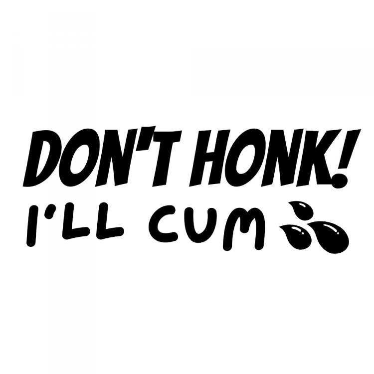 Dont Honk Ill Cum Sticker