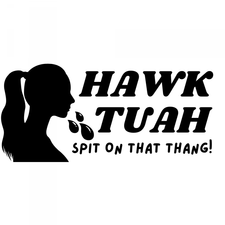 Hawk Tuah Spit on that Thang Sticker 1