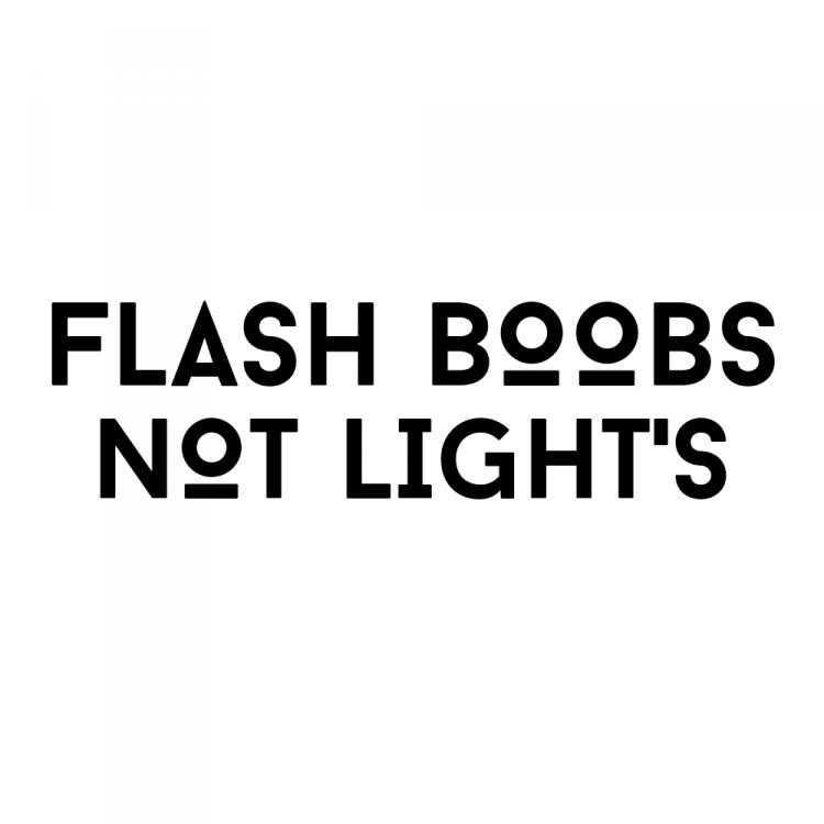 Flash Boobs not Lights Sticker