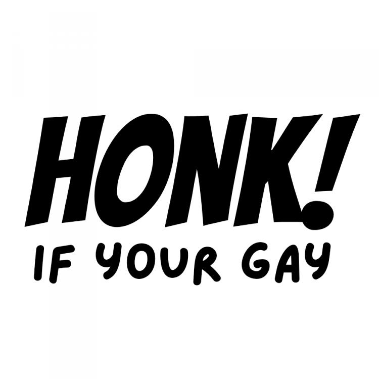 Honk if your Gay Sticker